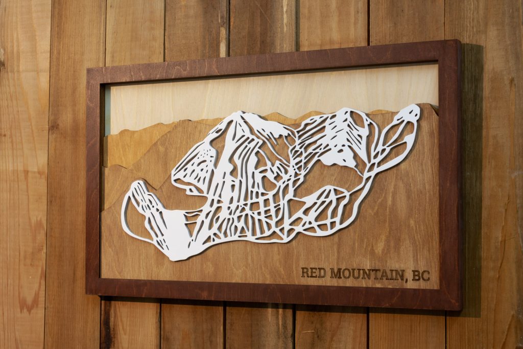 Red Mountain Ski Map Art